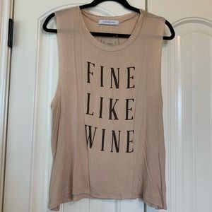 NWT ‘fine like wine” tank